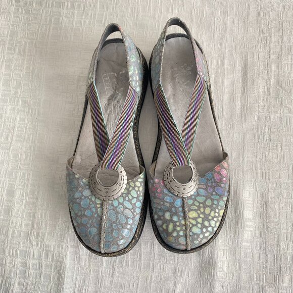 Rieker Anti Stress Multi Shimmer T Strap Sandals Sz 8 - Picture 3 of 12
